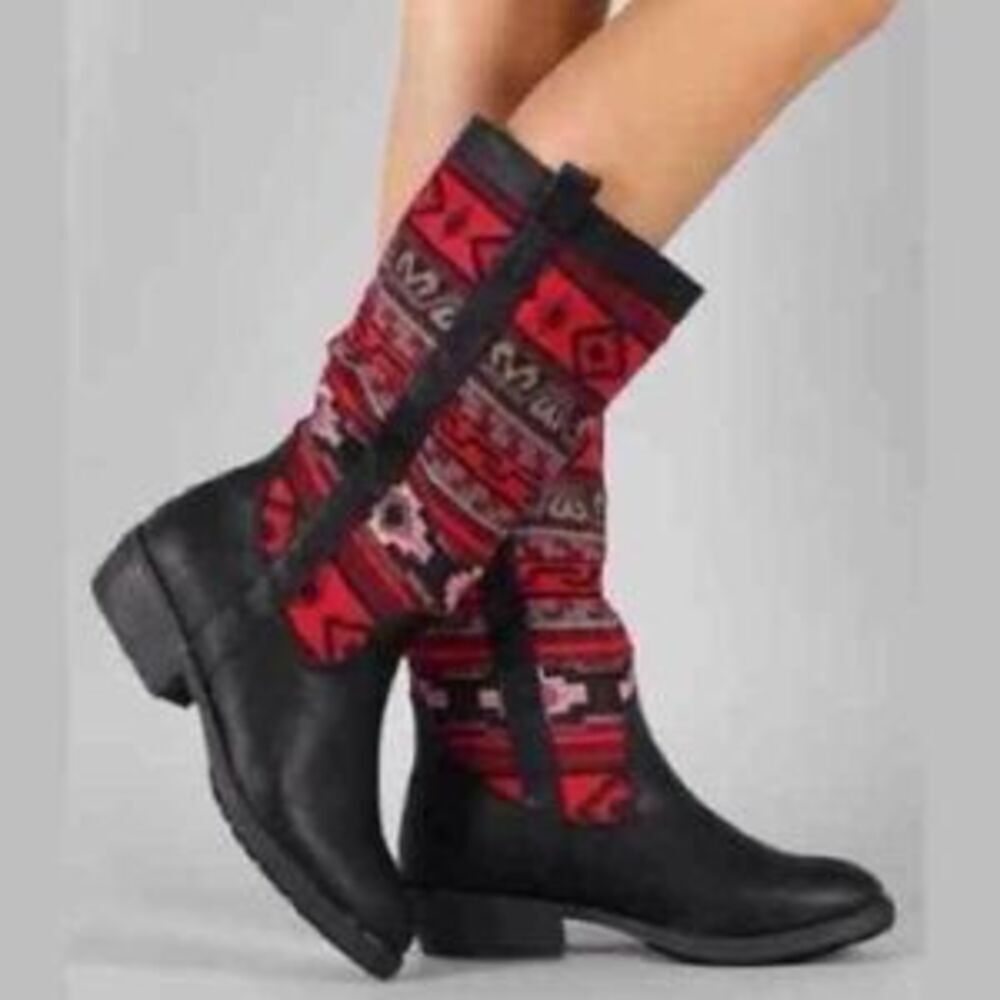Women's Aztec‎ printed cowgirl boots 6.5 new
